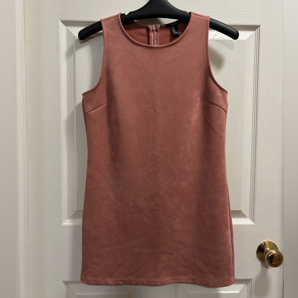 Forever 21 Faux Suede Mini Dress- size Small
